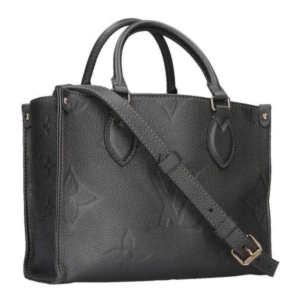 Louis Vuitton Monogram Empreinte OnTheGo Leather Handbag Gray